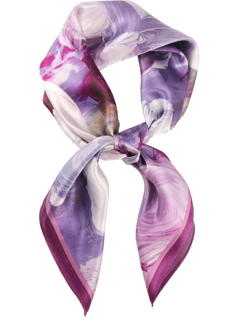 Luxurious 100% Pure Mulberry Silk 26" Square Scarf | Elegant Neckerchief